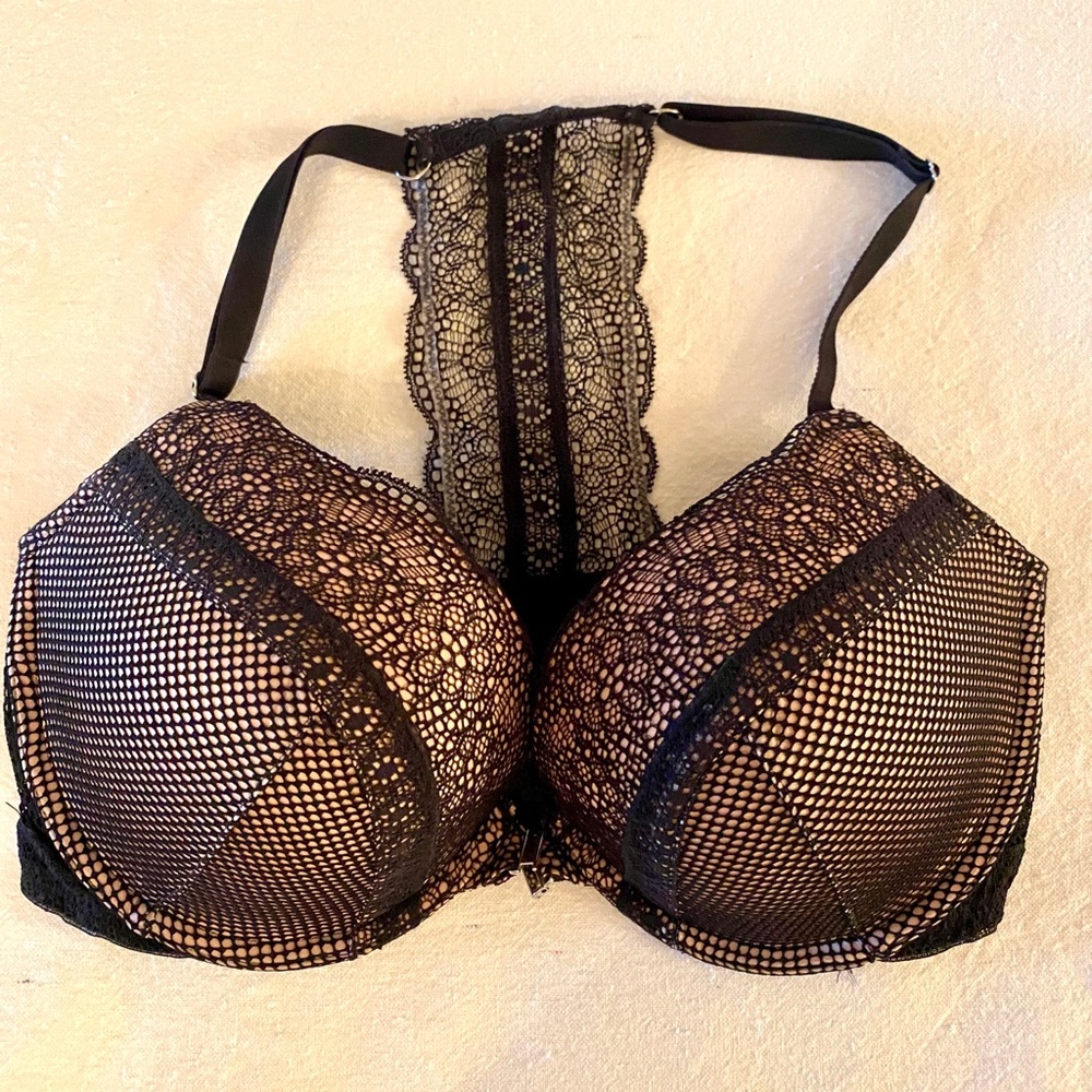 Black Victoria Secret Very Sexy Push Up Bra 34DD
